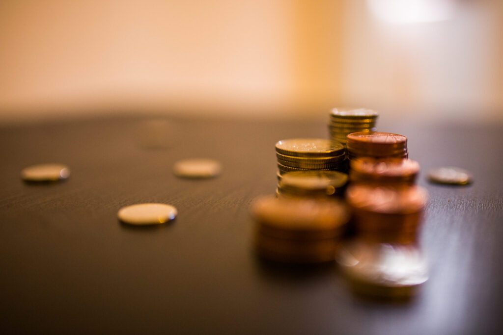 stack of coins