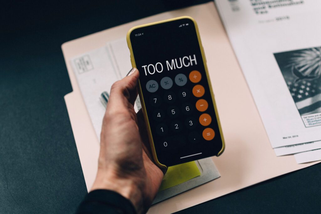 calculator with too much on it