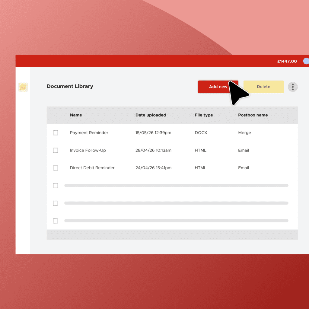 Document library - Postworks